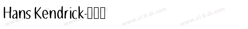 Hans Kendrick字体转换